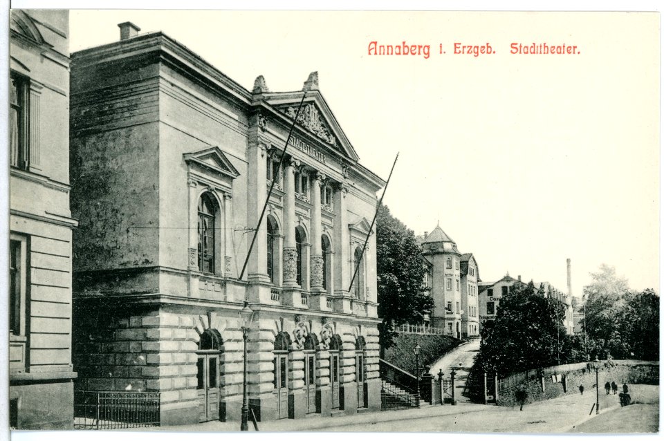 11688-Annaberg-1910-Stadttheater-Brück & Sohn Kunstverlag