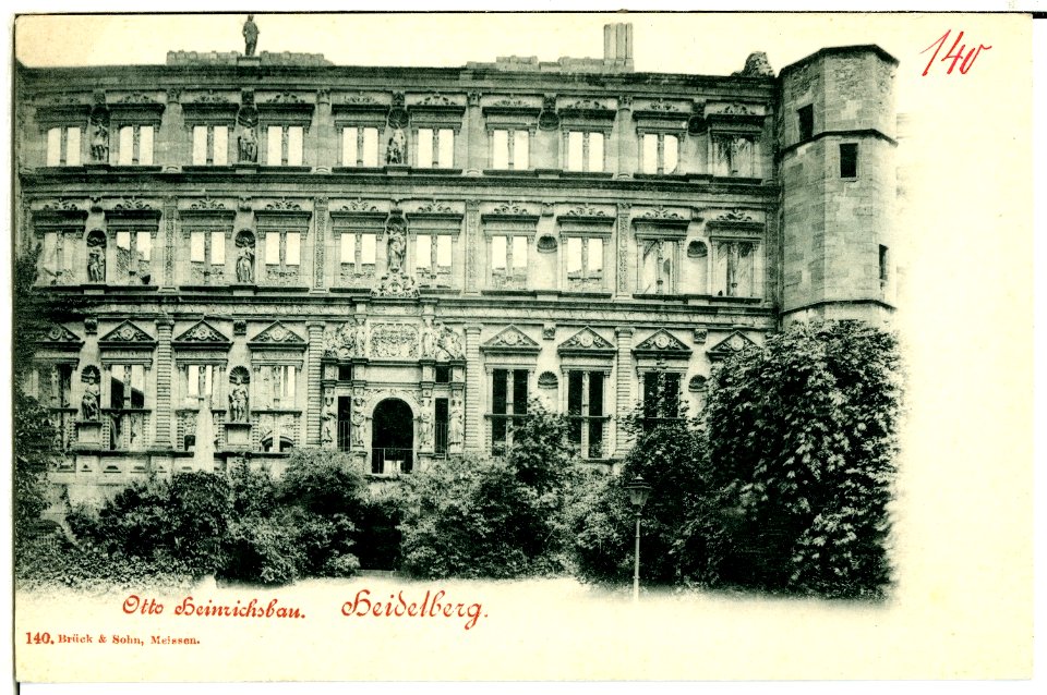 00140-Heidelberg-1898-Heinrichsbau-Brück & Sohn Kunstverlag