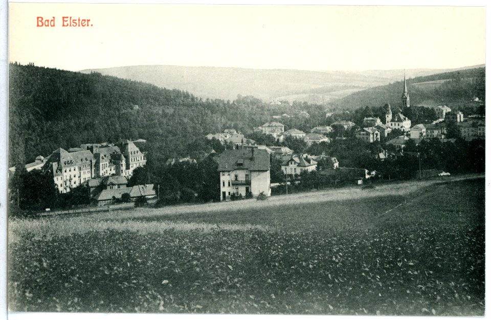 11666-Bad Elster-1910-Blick auf Bad Elster-Brück & Sohn Kunstverlag