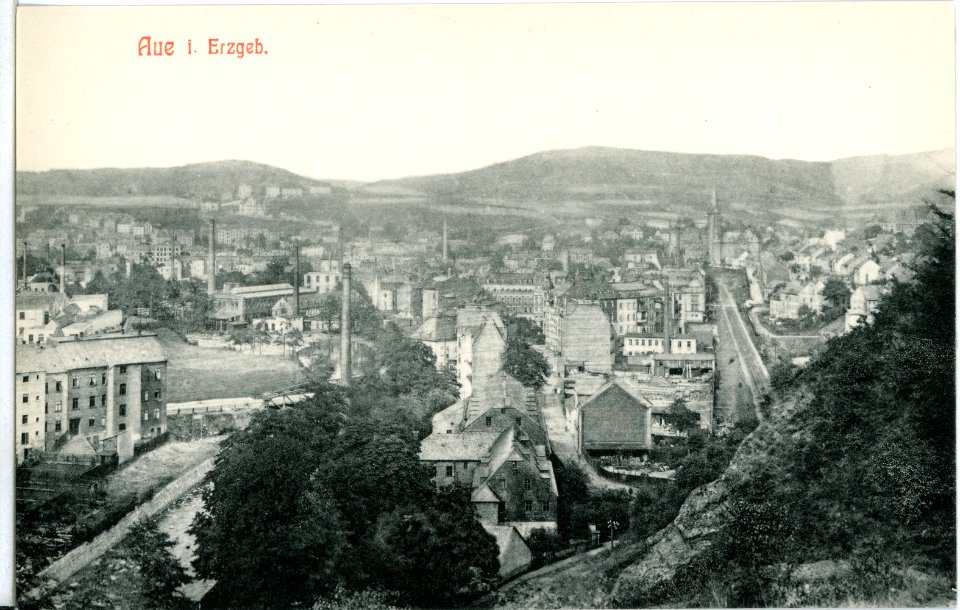 11668-Aue-1910-Blick auf Aue-Brück & Sohn Kunstverlag