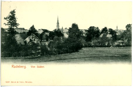 03488-Radeberg-1903-Stadtansicht von Süden-Brück & Sohn Kunstverlag