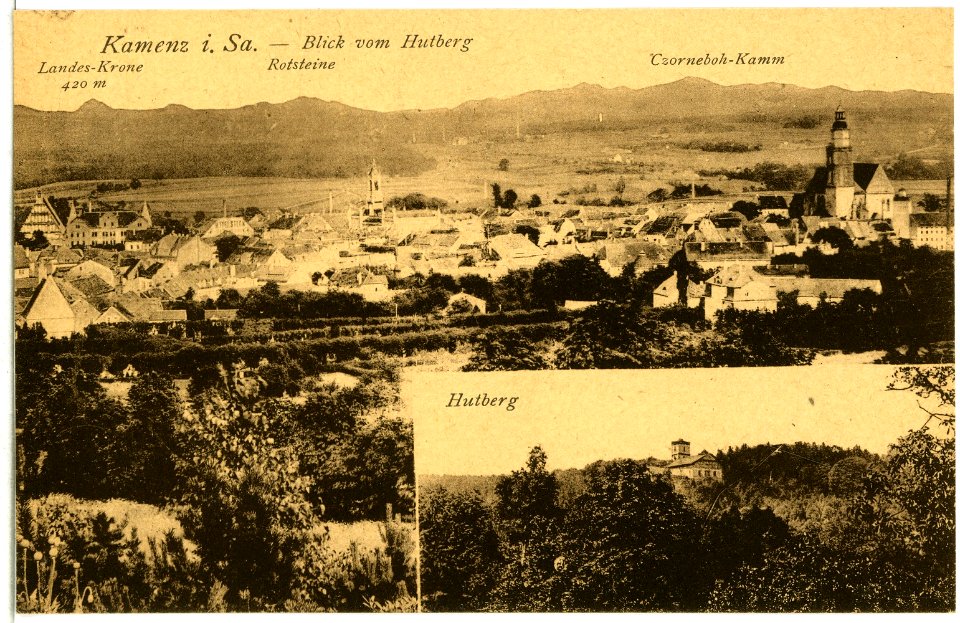 14947-Kamenz-1912-Blick auf Kamenz-Brück & Sohn Kunstverlag