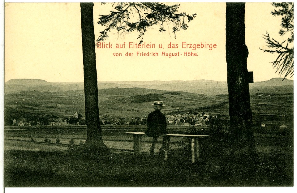 11219-Elterlein-1910-Blick auf Elterlein von der Friedrich-August-Höhe-Brück & Sohn Kunstverlag
