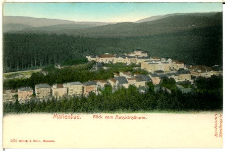 01352-Marienbad-1899-Blick vom Aussichtsturm-Brück & Sohn Kunstverlag