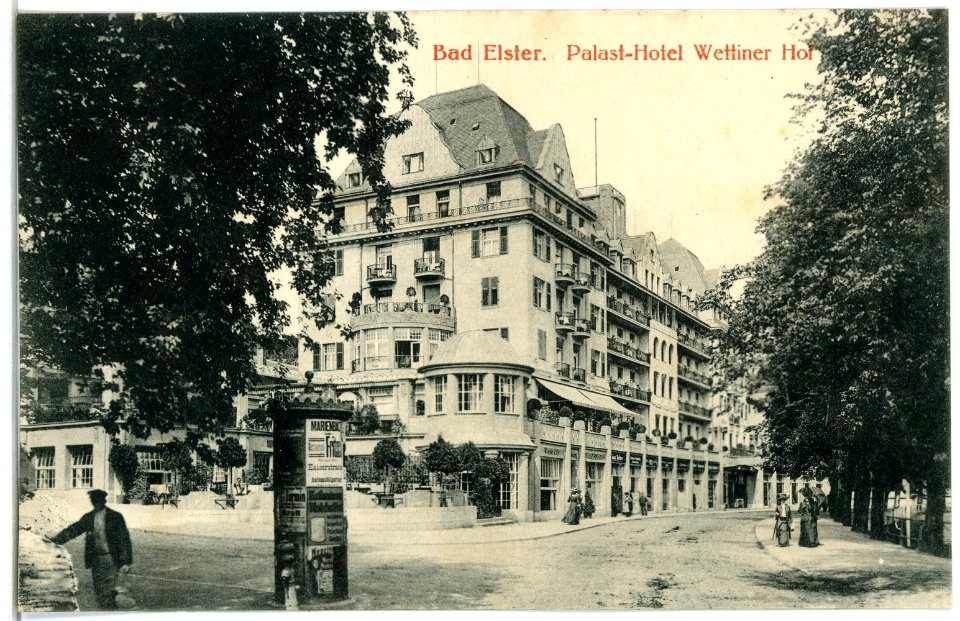 11738-Bad Elster-1910-Palasthotel Wettiner Hof-Brück & Sohn Kunstverlag
