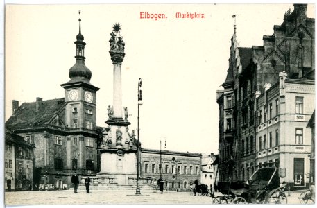 11069-Elbogen-1910-Marktplatz-Brück & Sohn Kunstverlag
