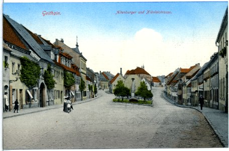 14932-Geithain-1912-Altenburger- und Nikolaistraße-Brück & Sohn Kunstverlag