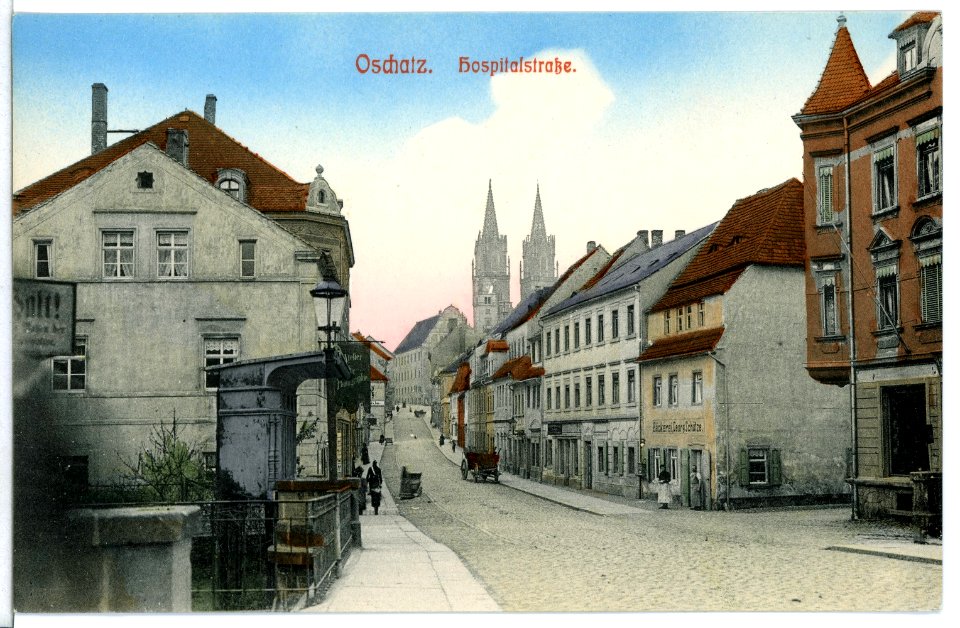 11948-Oschatz-1910-Hospitalstraße-Brück & Sohn Kunstverlag