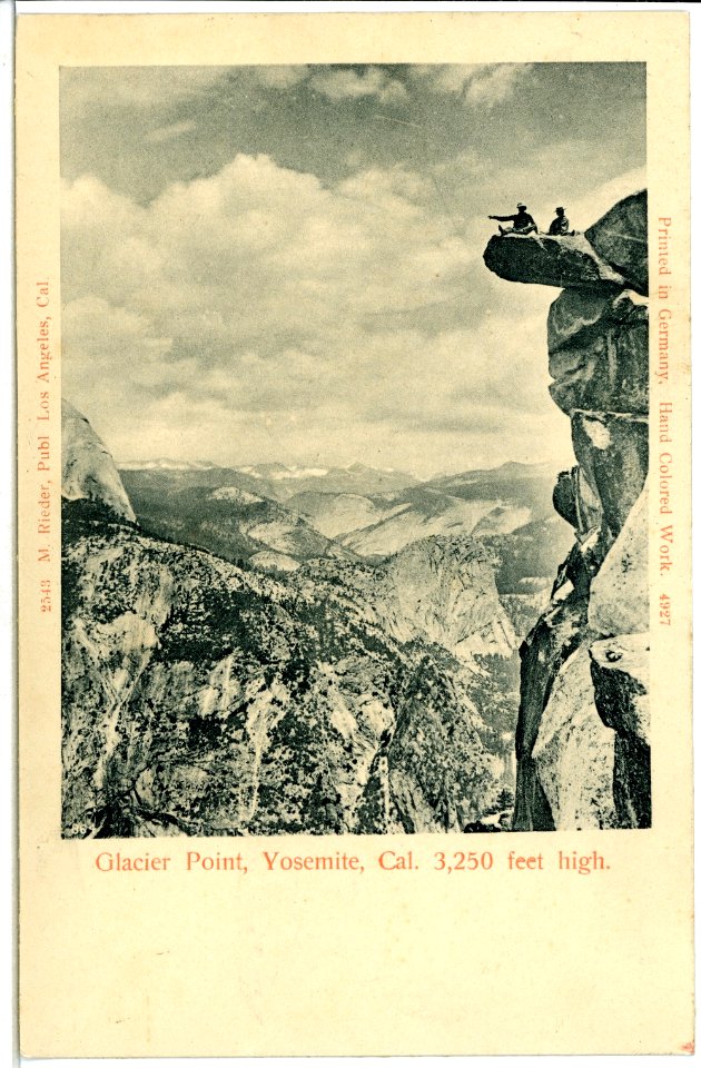 04927-Yosemite-1903-Glacier Point-Brück & Sohn Kunstverlag