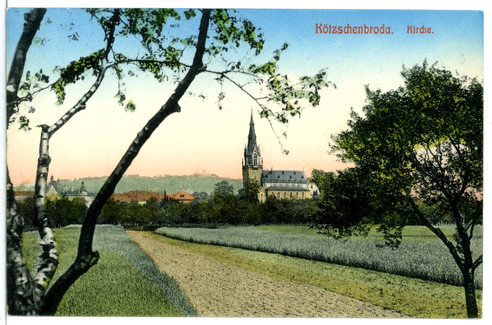 11979-Kötzschenbroda-1910-Kirche-Brück & Sohn Kunstverlag