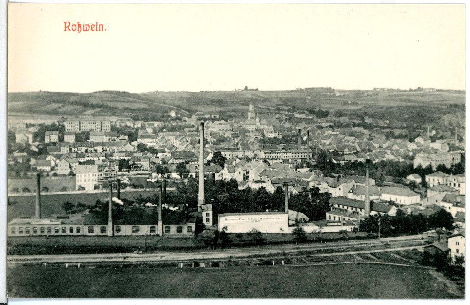 11674-Roßwein-1910-Blick auf Roßwein-Brück & Sohn Kunstverlag