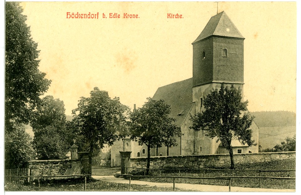 11041-Höckendorf-1910-bei Edle Krone, Kirche-Brück & Sohn Kunstverlag