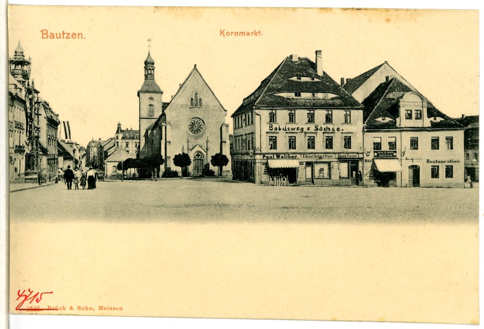 04715-Bautzen-1903-Kornmarkt-Brück & Sohn Kunstverlag