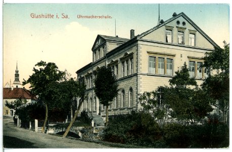 11603-Glashütte-1910-Uhrmacherschule-Brück & Sohn Kunstverlag