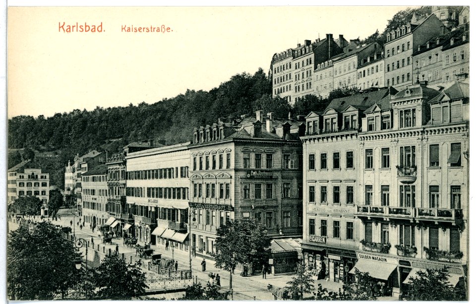 11736-Karlsbad-1910-Kaiserstraße-Brück & Sohn Kunstverlag