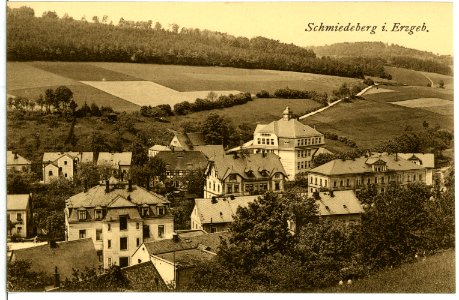 11461-Schmiedeberg-1910-Blick auf Schmiedeberg-Brück & Sohn Kunstverlag
