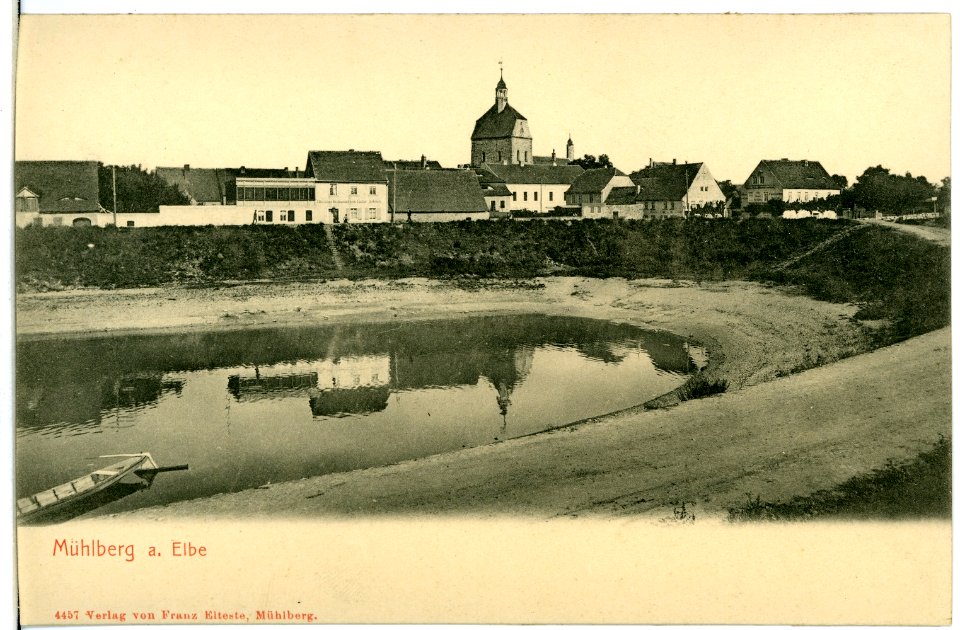 04457-Mühlberg-1903-Blick zur Stadt-Brück & Sohn Kunstverlag
