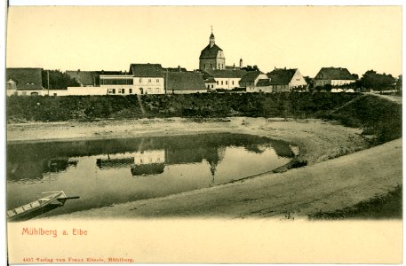 04457-Mühlberg-1903-Blick zur Stadt-Brück & Sohn Kunstverlag