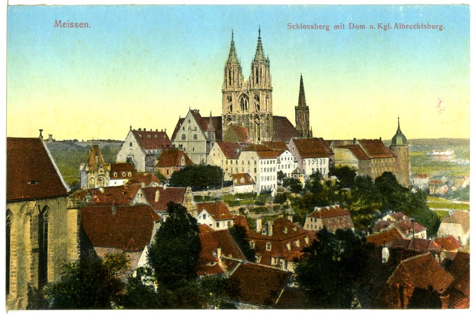 11646-Meißen-1910-Schloßberg mit Dom und Albrechtsburg-Brück & Sohn Kunstverlag