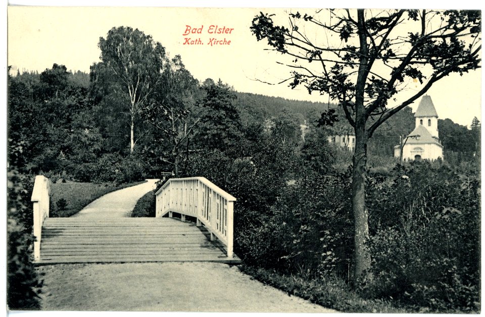 17086-Bad Elster-1913-Katholische Kirche-Brück & Sohn Kunstverlag