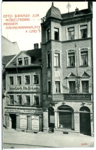 11393-Meißen-1910-Otto Birkner Möbelfabrik-Hahnemannsplatz 4 und 5-Brück & Sohn Kunstverlag