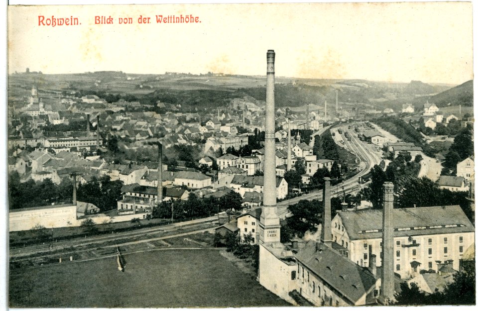 11676-Roßwein-1910-Blick von der Wettinhöhe-Brück & Sohn Kunstverlag