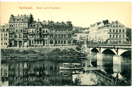 11702-Karlsbad-1910-Blick nach Fischern-Brück & Sohn Kunstverlag