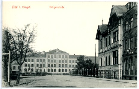 11672-Aue-1910-Bürgerschule-Brück & Sohn Kunstverlag