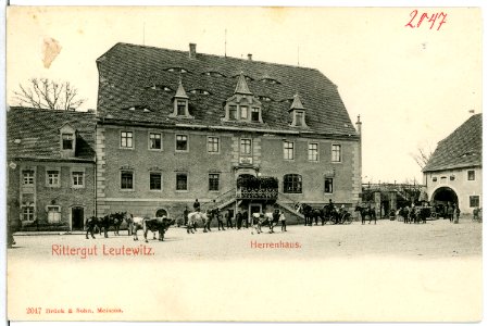 02047-Leutewitz-1901-Herrenhaus-Brück & Sohn Kunstverlag