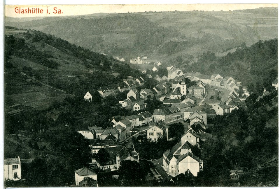 11604-Glashütte-1910-Blick auf Glashütte-Brück & Sohn Kunstverlag