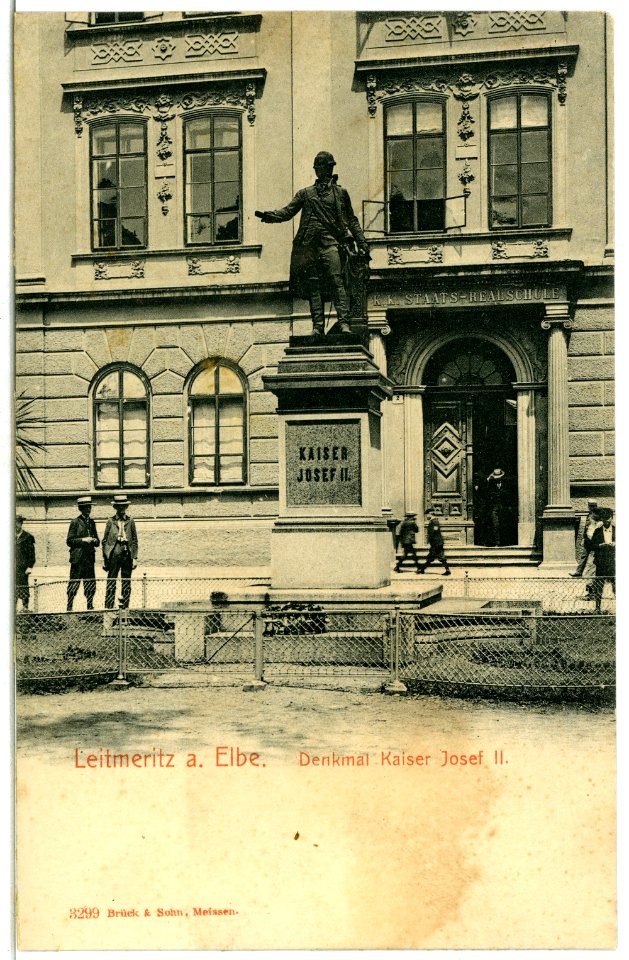 03299-Leitmeritz-1903-Denkmal Kaiser Josef der II.-Brück & Sohn Kunstverlag