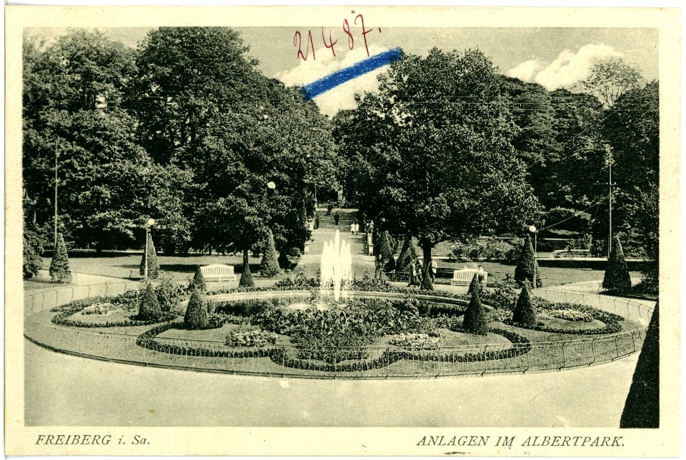 18058-Freiberg-1914-Albertpark-Brück & Sohn Kunstverlag