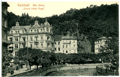 11735-Karlsbad-1910-Alte Wiese - Grandhotel Pupp-Brück & Sohn Kunstverlag