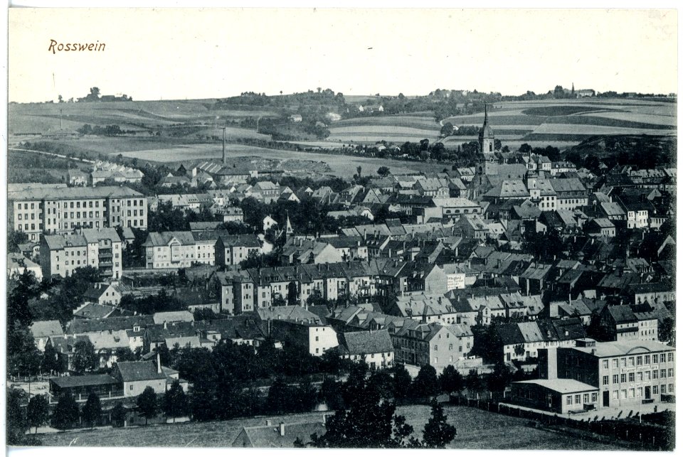 19813-Roßwein-1915-Blick auf Roßwein-Brück & Sohn Kunstverlag