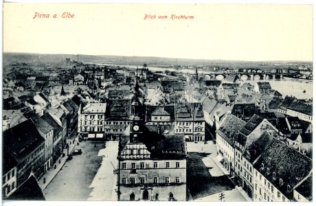 18728-Pirna-1915-Blick auf Pirna vom Kirchturm-Brück & Sohn Kunstverlag
