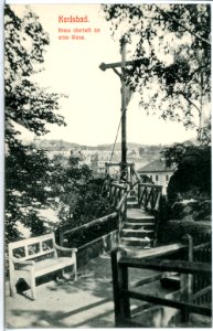 11612-Karlsbad-1910-Kreuz oberhalb der alten Wiese-Brück & Sohn Kunstverlag