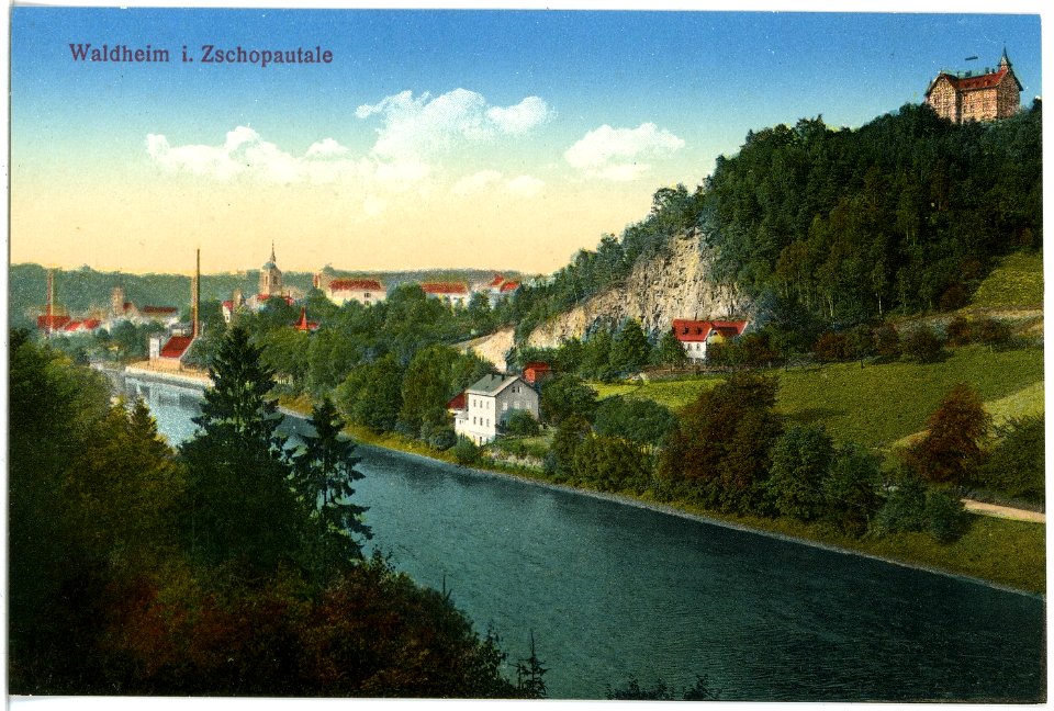17479-Waldheim-1914-Blick auf Waldheim und Goldene Höhe-Brück & Sohn Kunstverlag