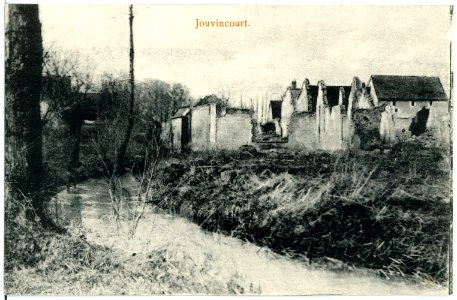 18775-Jouvincourt-1915-Häuserruinen-Brück & Sohn Kunstverlag
