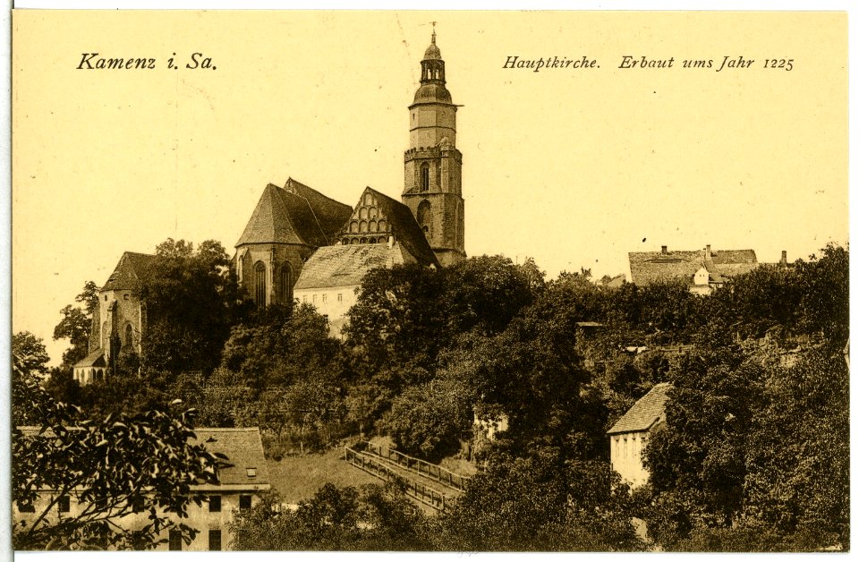 14943-Kamenz-1912-Hauptkirche-Brück & Sohn Kunstverlag