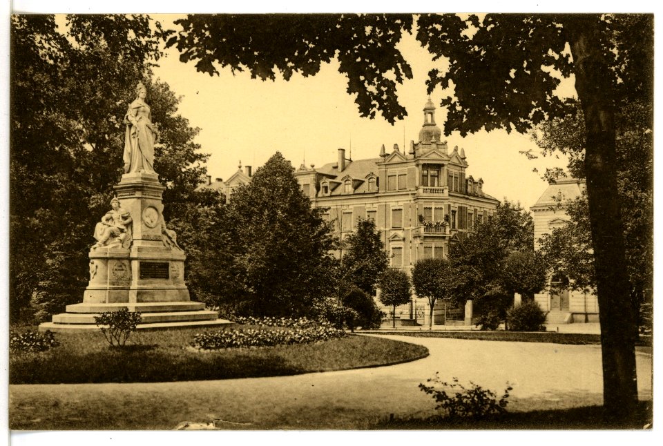 16484-Frankenberg-1913-Im Friedenspark-Brück & Sohn Kunstverlag