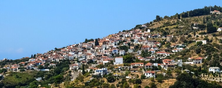 Village houses landscape