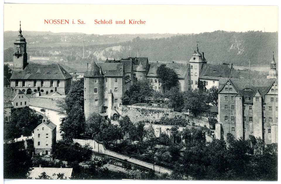 15890-Nossen-1913-Schloß und Kirche-Brück & Sohn Kunstverlag