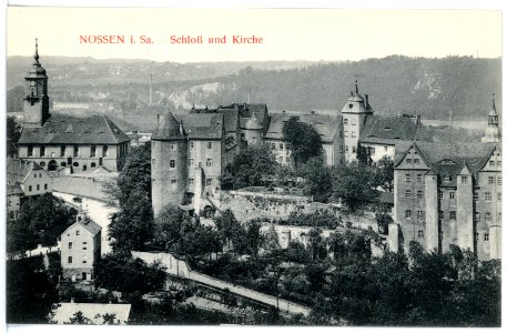 15890-Nossen-1913-Schloß und Kirche-Brück & Sohn Kunstverlag
