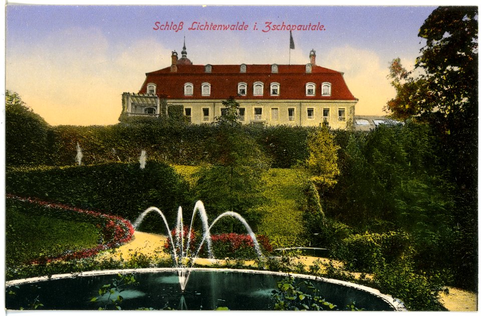 16802-Lichtenwalde-1913-Schloß-Brück & Sohn Kunstverlag