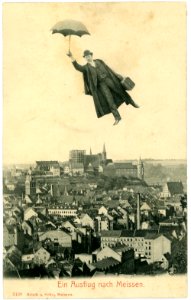 03139-Meißen-1903-Blick auf die Stadt - Fliegender Mann-Brück & Sohn Kunstverlag