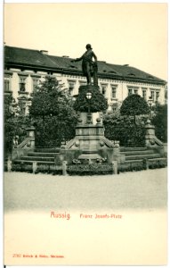 02787-Aussig-Elbe-1903-Franz-Josephs-Platz-Brück & Sohn Kunstverlag