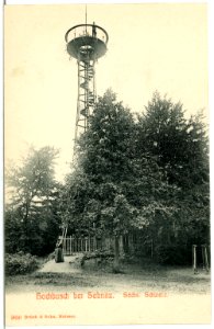 02856-Sebnitz-1903-Hochbusch bei Sebnitz, Aussichtsturm-Brück & Sohn Kunstverlag