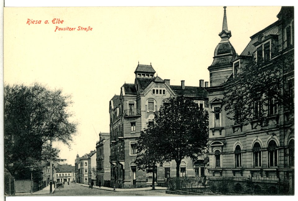 11939-Riesa-1910-Pausitzer Straße-Brück & Sohn Kunstverlag
