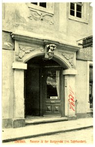 11991-Meißen-1910-Portal Burgstaße 8 (Athene-Kopf) - Pelz-Hempel-Brück & Sohn Kunstverlag