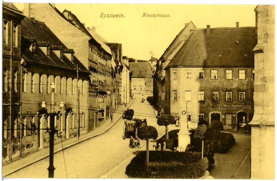 19814-Roßwein-1915-Kreuzstraße-Brück & Sohn Kunstverlag